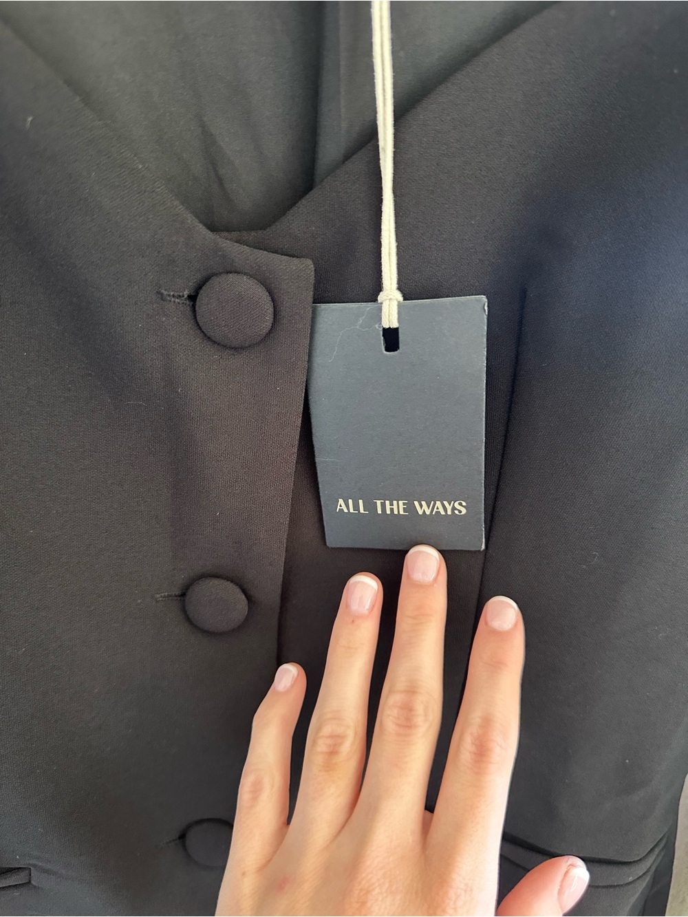 All The Ways Almeda Black Button-Front Blazer - Picture 5 of 7